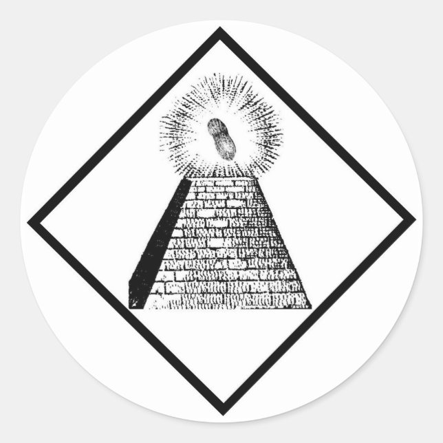 Die Helligkeit Runder Aufkleber (Vorderseite)