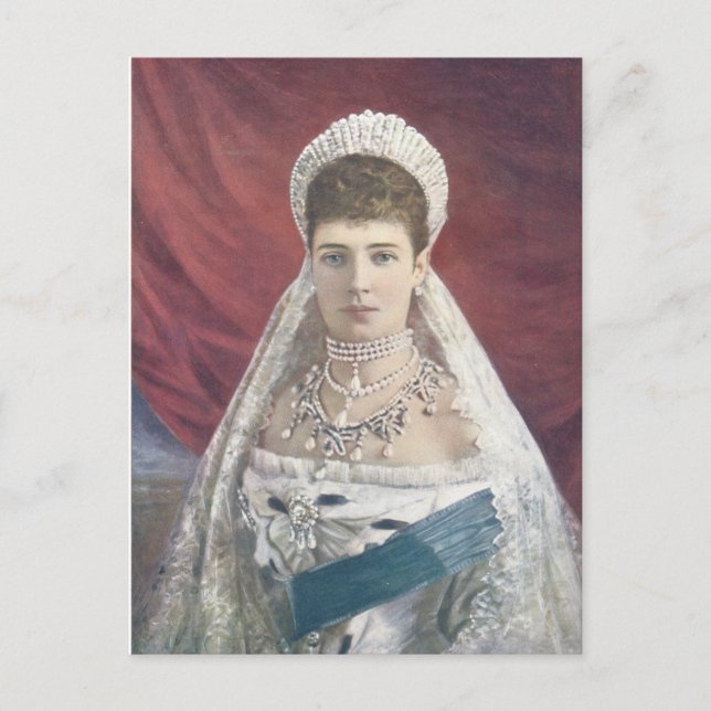 Die herablassende Kaiserin Russlands Postkarte (Vorderseite)