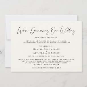 Die Herabsetzung unserer Hochzeitscreme Ankündigung