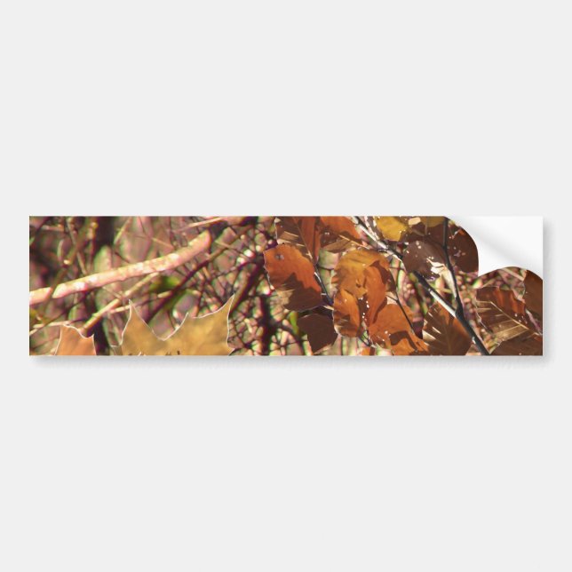 Die Herbstfarben von Jägern in Camouflage Autoaufkleber (Vorne)