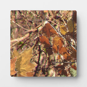 Die Herbstfarben von Jägern in Camouflage Fotoplatte