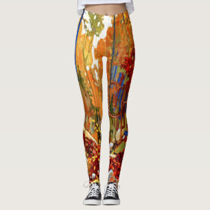 Die Herbstgarten, die Farben des Herbstes Leggings