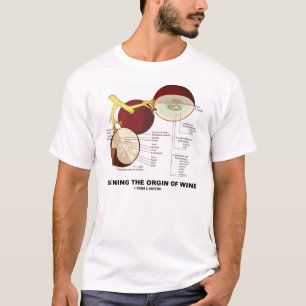 Die Herkunft des Weins definieren (Wein-Traubenbee T-Shirt