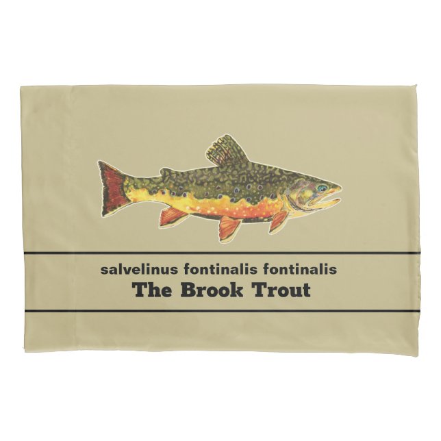 Die herrliche Bachforelle für Fliegenfische Kissenbezug (Vorderseite)