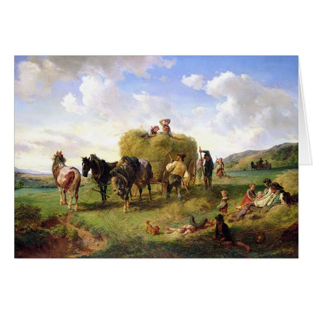 Die Heu-Ernte, 1869 (Vorderseite (Horizontal))