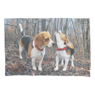 Die HeulenBeagle-Beagles im Holz-Kissen-Fall Kissenbezug