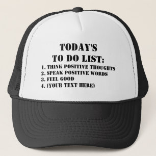 Die heutige Aufgabenliste: Cap Truckerkappe