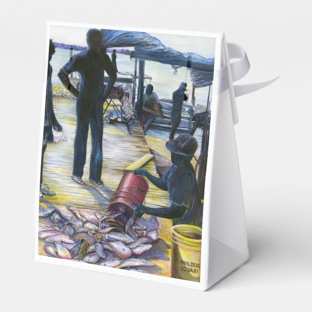 Die heutige Speisekarte, Hafen Insel Geschenkschachtel (Rückseite)