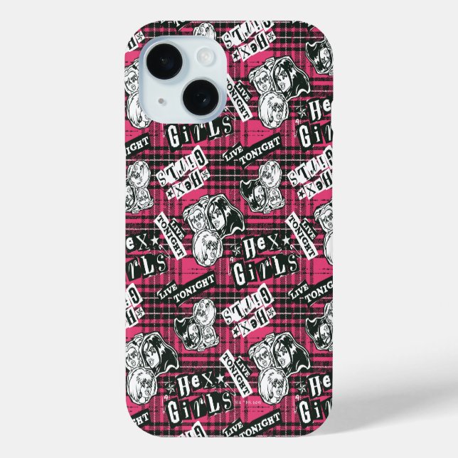Die Hex Girls punk Kariertes Muster Case-Mate iPhone Hülle (Rückseite)