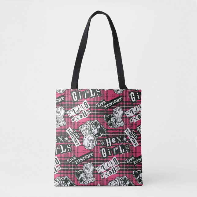 Die Hex Girls punk Kariertes Muster Tasche (Vorderseite)