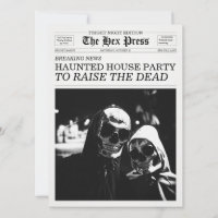 Die Hex Press Zeitung Geisterhaus-Party