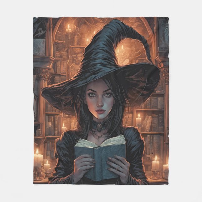 Die Hexe Fleecedecke (Vorderseite)