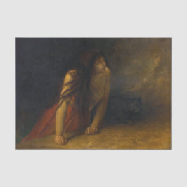 Die Hexe Jean-Francois Portaels Kunst Seidenpapier