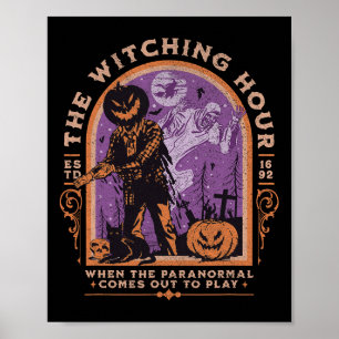 Die Hexenhunde Paranormal-Spookie Halloween Zomb Poster