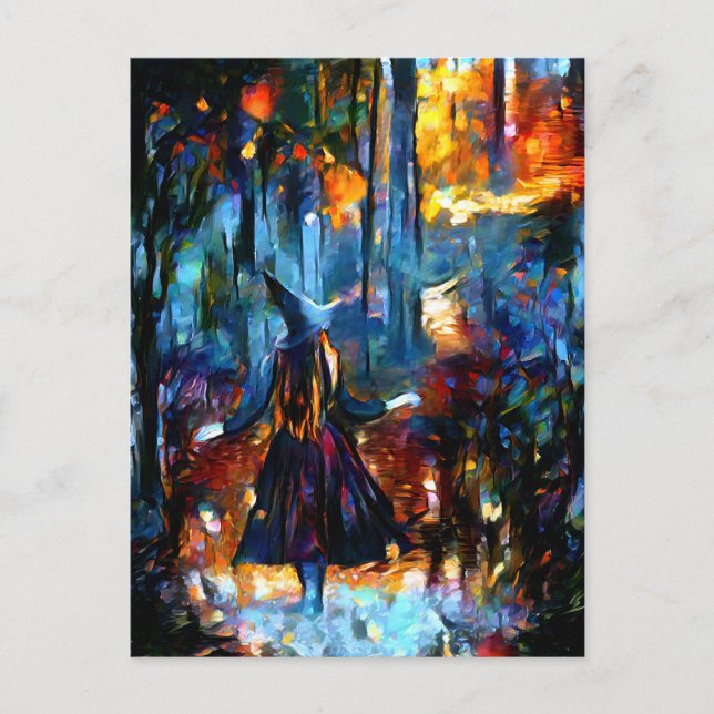 Die Hexenpostkarte Postkarte (Vorderseite)