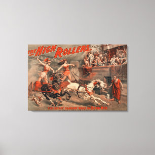 Die High Roller - Ben Hur "verbiegen ihr" Theater Leinwanddruck