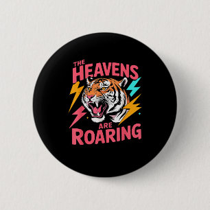 Die Himmel Brüllen Psalm 19_1 Tiger Christlich Button