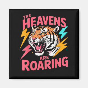 Die Himmel Brüllen Psalm 19_1 Tiger Christlich Magnet