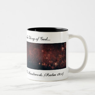 Die Himmel erklären den Ruhm des Gottes… Zweifarbige Tasse