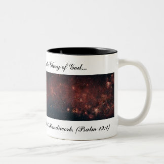 Die Himmel erklären den Ruhm des Gottes… Zweifarbige Tasse