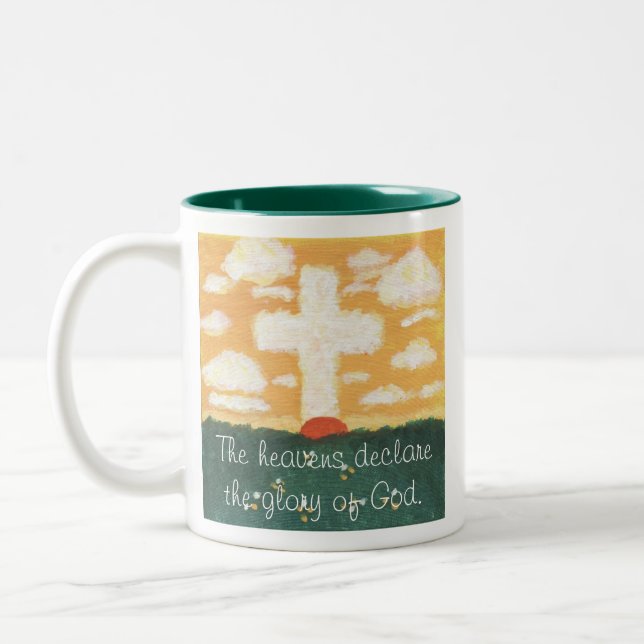 Die Himmel erklären Tasse (Links)