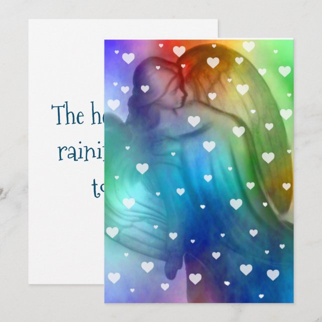 Die Himmel reißen heute an Herz Einladung (Vorne/Hinten)