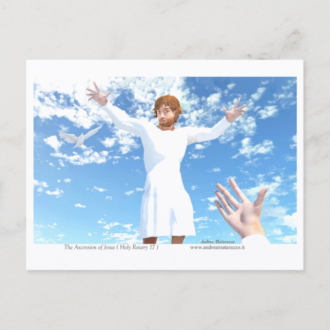 Die Himmelfahrt Jesu Postkarte (Vorderseite)