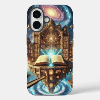 Die Himmelsbibliothek des unendlichen Wissens iPhone 16 Hülle