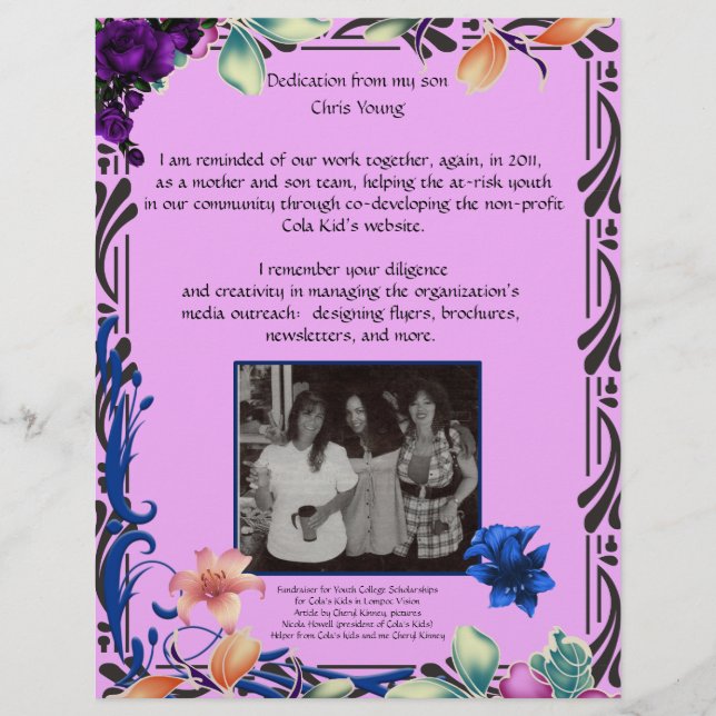 Die Hingabe meines Sohnes für Mama personalisiert  (Vorderseite)