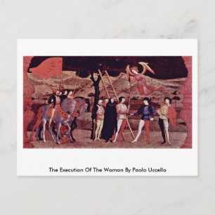 Die Hinrichtung der Frau durch Paolo Uccello Postkarte