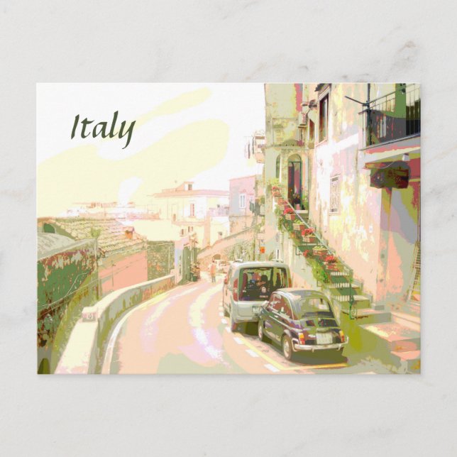 Die Hinterstrassen Italiens Reiseplaner Stil Postkarte (Vorderseite)