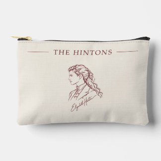 Die Hintons Beth Burgundy auf Elfenbein Zubehörtasche