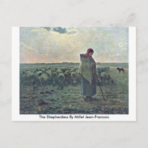 Die Hirtin von Millet (II), Jean-Francois Postkarte
