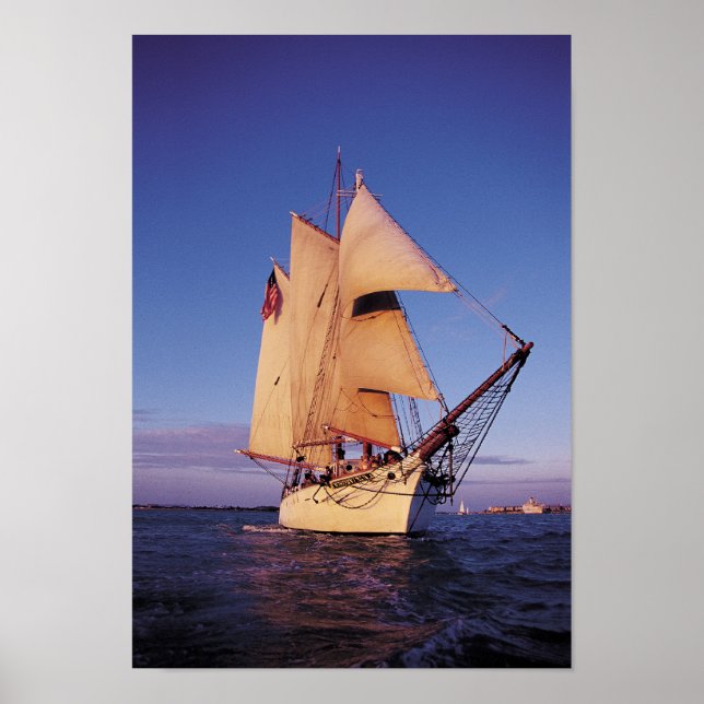 Die historische Western-Gewerkschaft Schooner, Key Poster (Vorne)