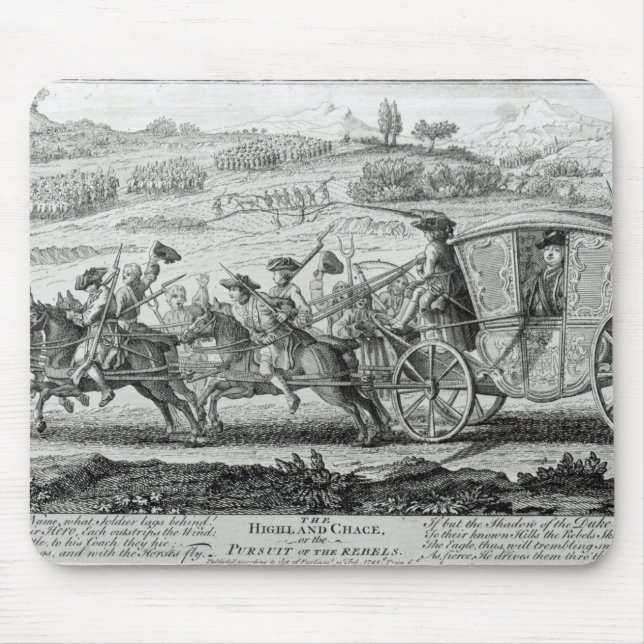 Die Hochland-Verfolgung, am 21. Februar 1745 Mousepad (Vorne)