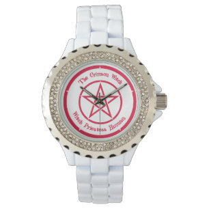Die hochrote Hexeuhr Armbanduhr