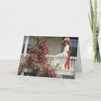 Die hochrote Rambler-schöne Kunst Karte