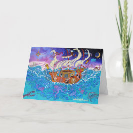 Die Hochwasserkarte Feiertagskarte