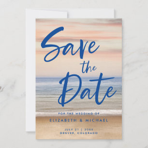 Die Hochzeit am Strand rettet die Einladung