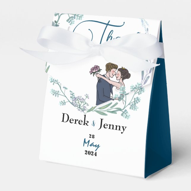 Die Hochzeit blauer Liebhaber Geschenkschachtel (Vorderseite)