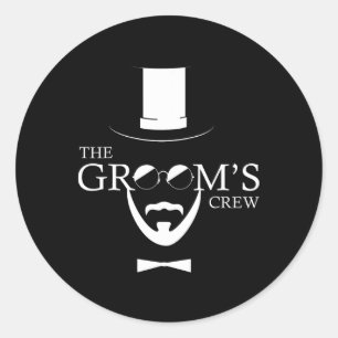 Die Hochzeit der Groomschen Crew Runder Aufkleber