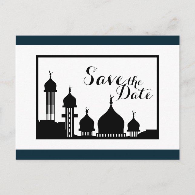 Die Hochzeit der islamischen Moschee rettet das Da Ankündigungspostkarte (Vorderseite)
