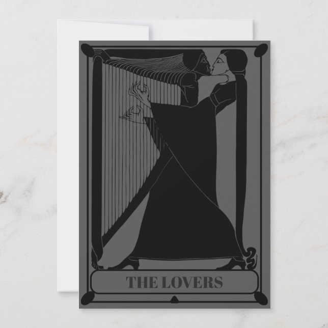 Die Hochzeit der Liebenden rettet das Datum Save The Date (Rückseite)