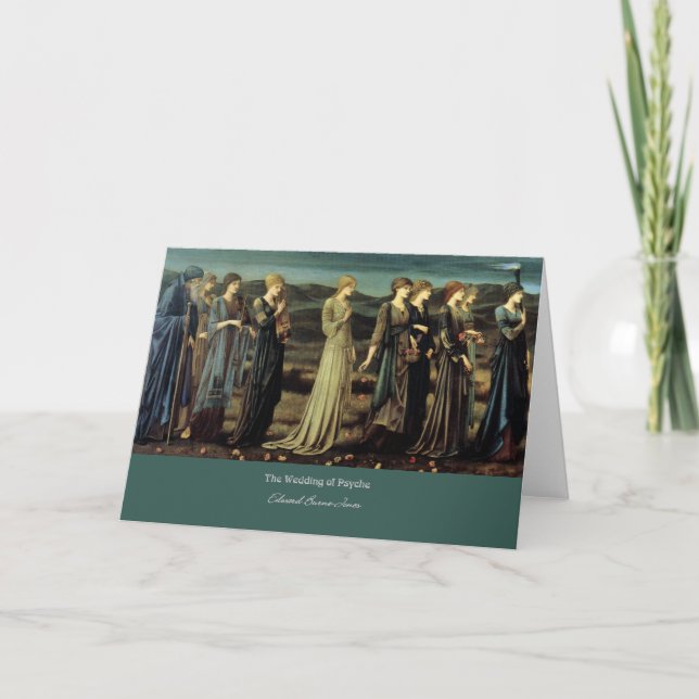 "Die Hochzeit der Psyche" von Edward Burne-Jones Karte (Vorderseite)