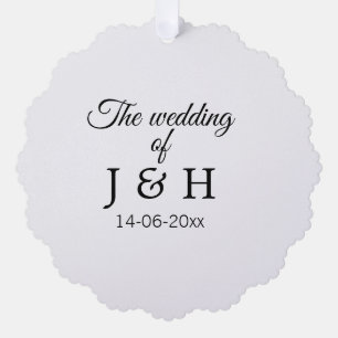 Die Hochzeit des Begleiters des Pärchens Anfangsbu Ornament Karte