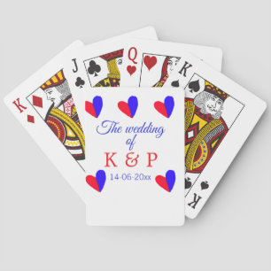 Die Hochzeit des Begleiters des Pärchens Anfangsbu Spielkarten
