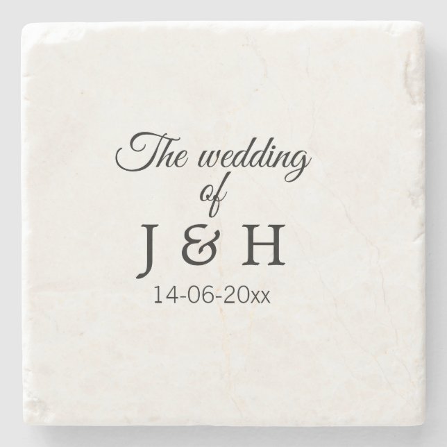 Die Hochzeit des Begleiters des Pärchens Anfangsbu Steinuntersetzer (Vorderseite)