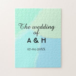 Die Hochzeit des Paares Anfangsbuchstabe des Namen
