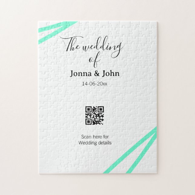Die Hochzeit des Paares QR-Code-Scan-Detail (Vertikal)