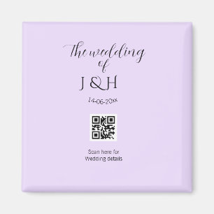 Die Hochzeit des Paares QR-Code-Scan-Detail Magnet